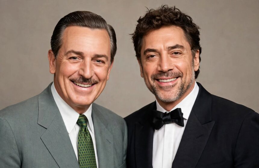 Walt Disney and Javier Bardem